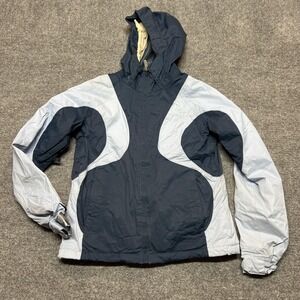 Burton Jacket Womens XS Blue Hooded Insulated Ski Snowboard Winter Colorblock